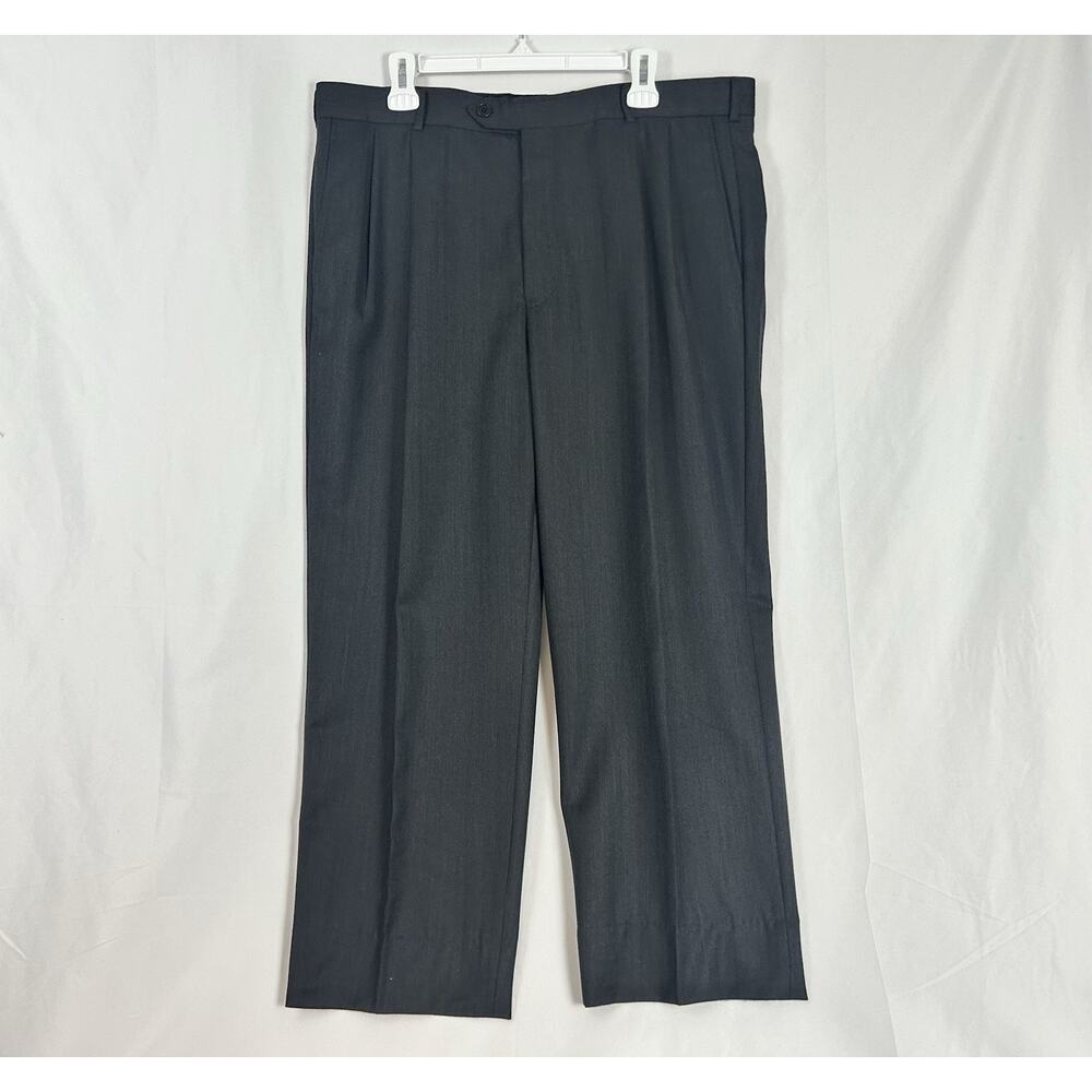 Brooks Brothers 1818 Madison Wool Dress Pants Men's 39W Gray Career